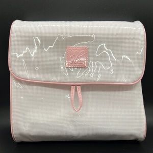 🛍 Make-up Bag Magnetic Snap 2Lg Zip Compartments Compact 7.5x8.5x1.5” folded